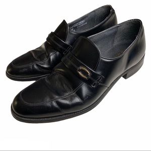 {Hanover} Vintage Men’s Black Leather Loafer 10